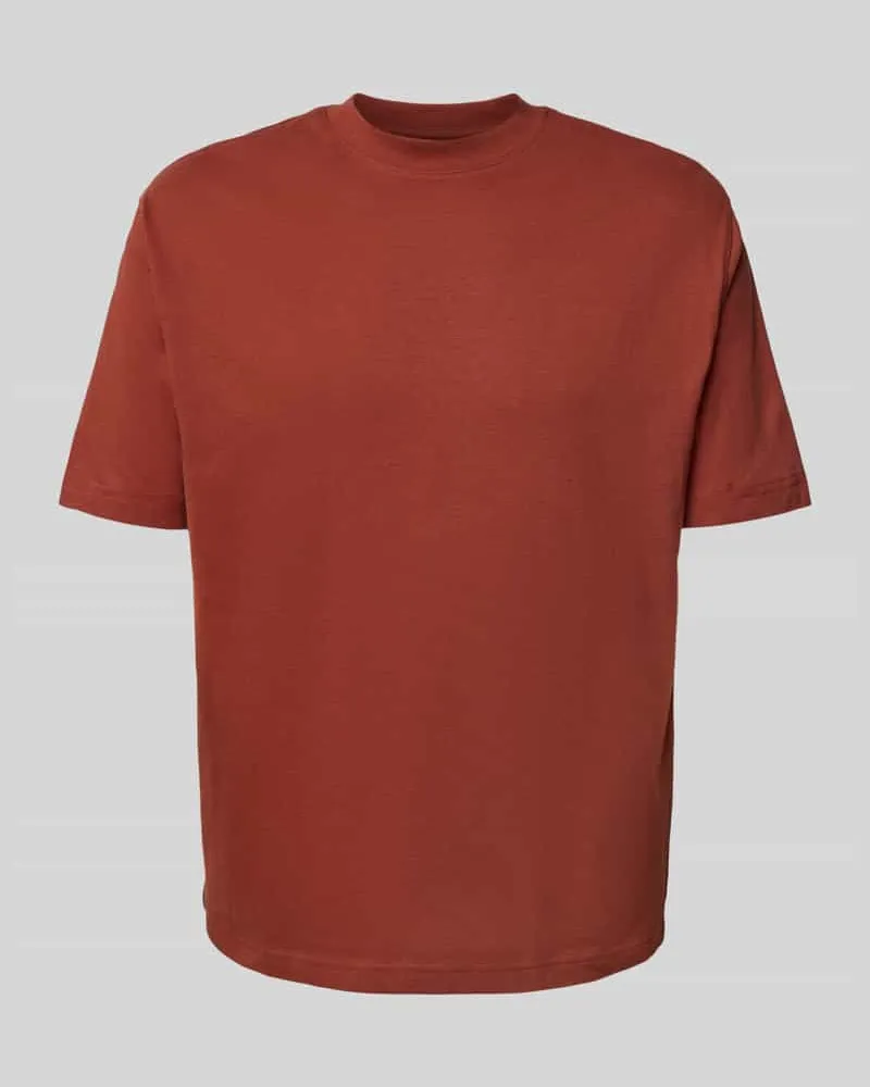 McNeal Loose Fit T-Shirt mit Rundhalsausschnitt Dunkelrot