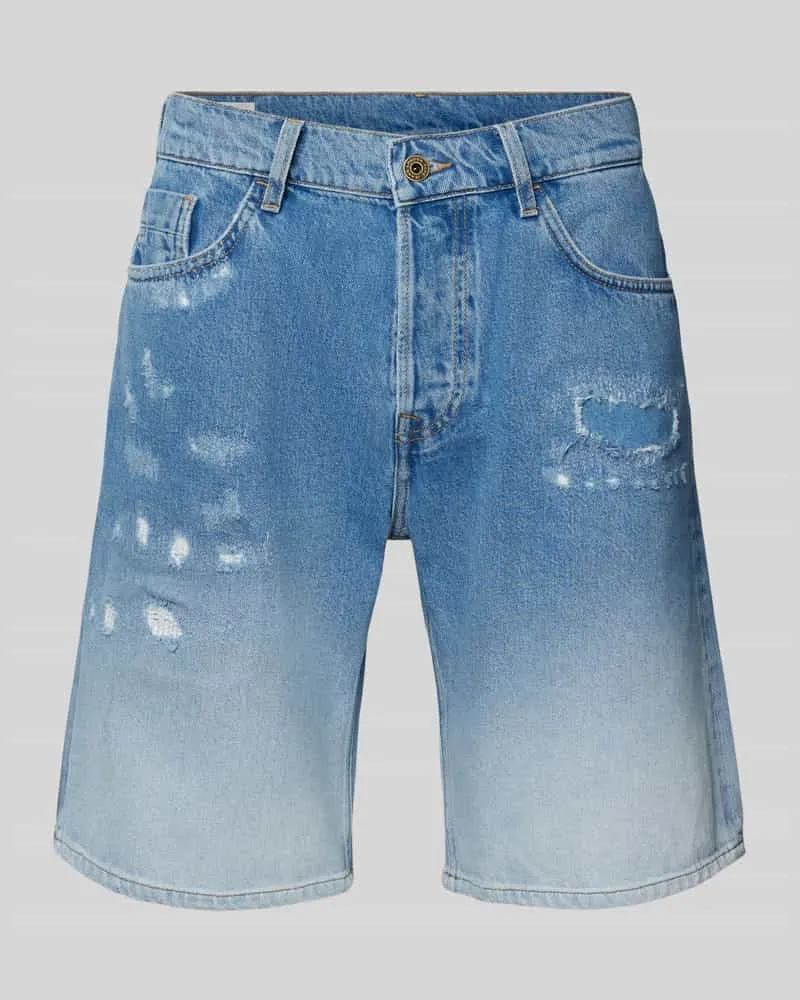 Pepe Jeans Loose Fit Jeansshorts im Destroyed-Look Jeansblau