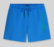 Regular Fit Badeshorts mit Label-Stitching