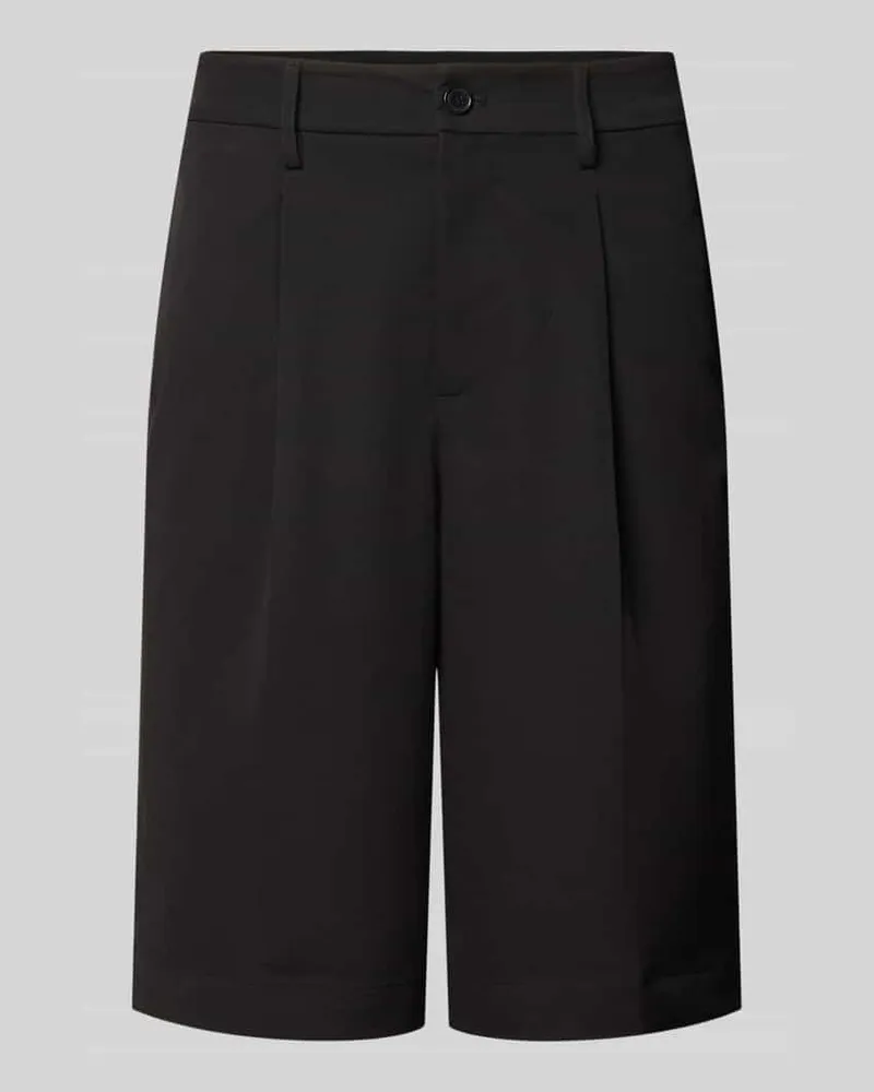Only & Sons Loose Fit Chinoshorts mit Viskose-Anteil Black