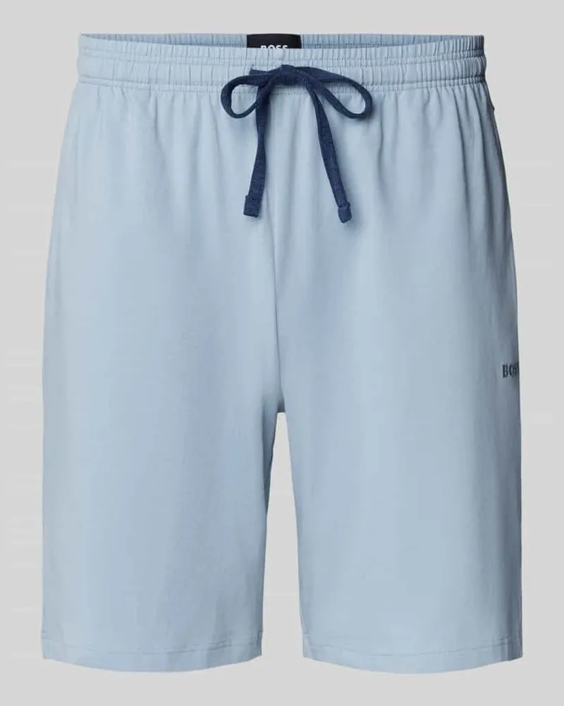 HUGO BOSS Regular Fit Sweatshorts aus Baumwoll-Elasthan-Mix 