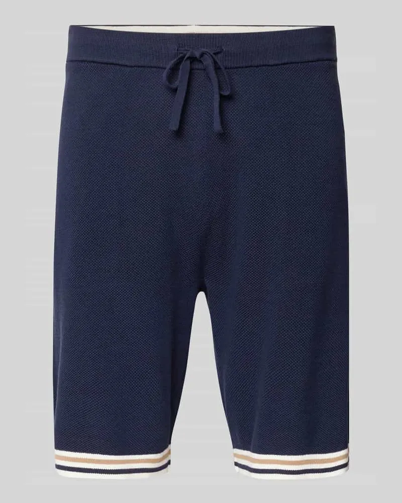 Christian Berg Shorts mit elastischem Bund und Eingrifftaschen Marine