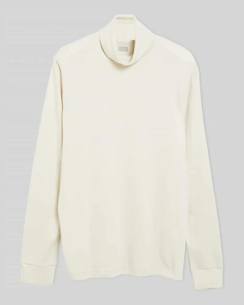 S.Oliver Langarmshirt mit Rollkragen Jersey Beige