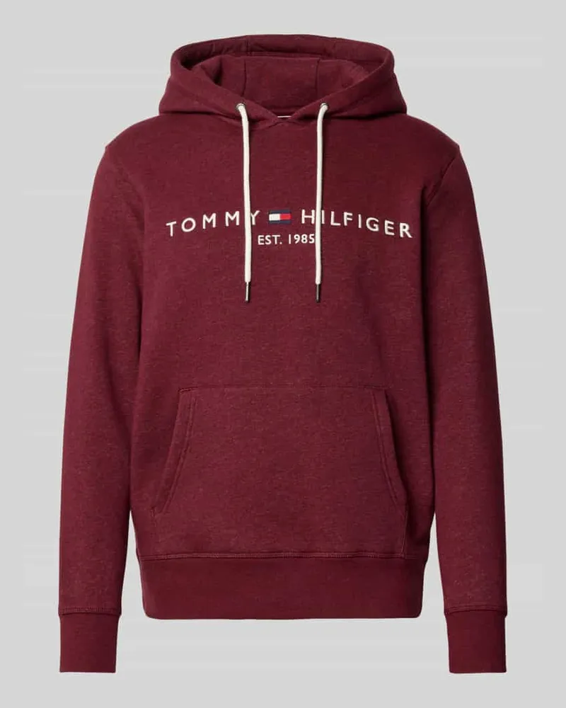Tommy Hilfiger Oversized Hoodie aus Baumwoll-Mix Bordeaux
