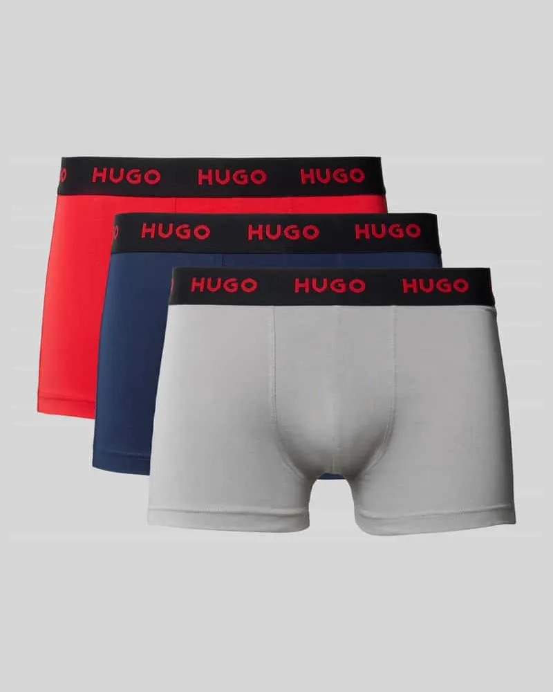 HUGO BOSS Trunk aus Baumwoll-Mix im 3er-Pack Rot