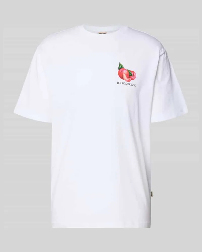 Only & Sons Relaxed Fit T-Shirt aus reiner Baumwolle Modell 'TASTY Weiss