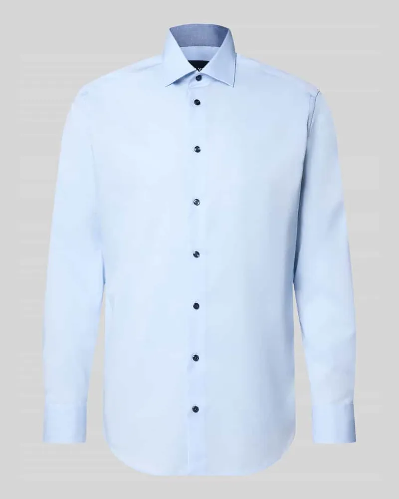 Olymp Regular Fit Businesshemd mit Kentkragen Bleu