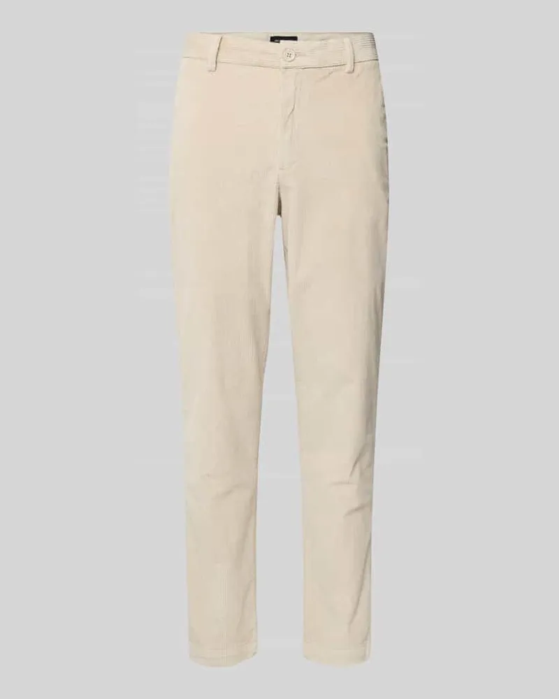 Jack & Jones Tapered Fit Chino aus Cord Offwhite