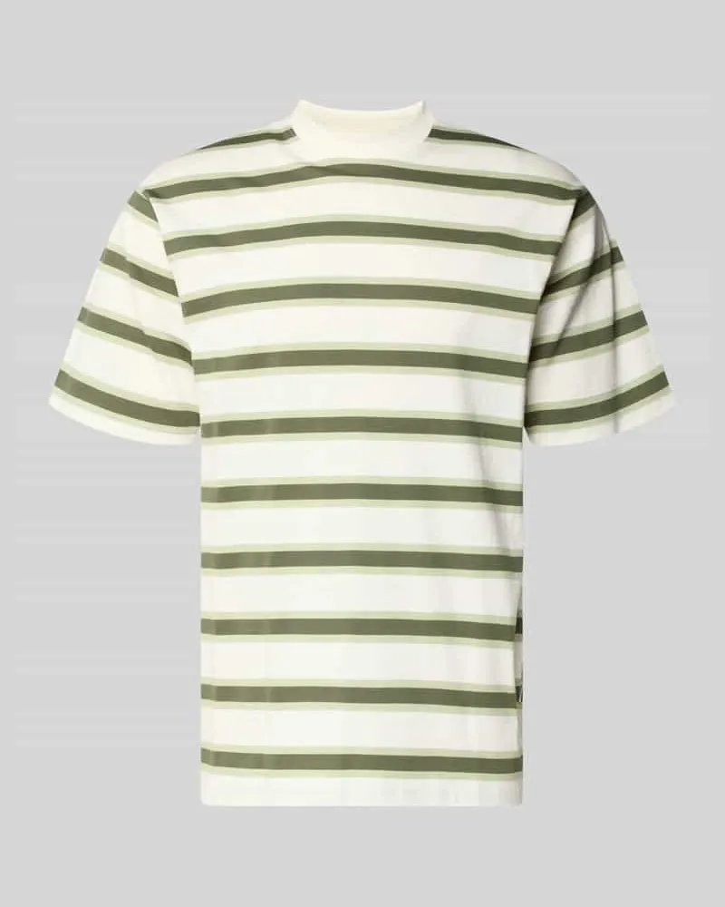 Casual Friday Regular Fit T-Shirt mit Rundhalsausschnitt Sand