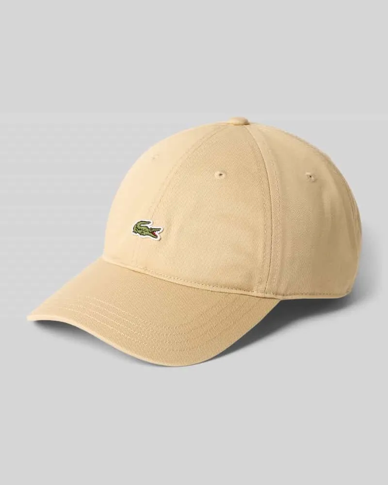 Lacoste Basecap aus reiner Baumwolle Sand