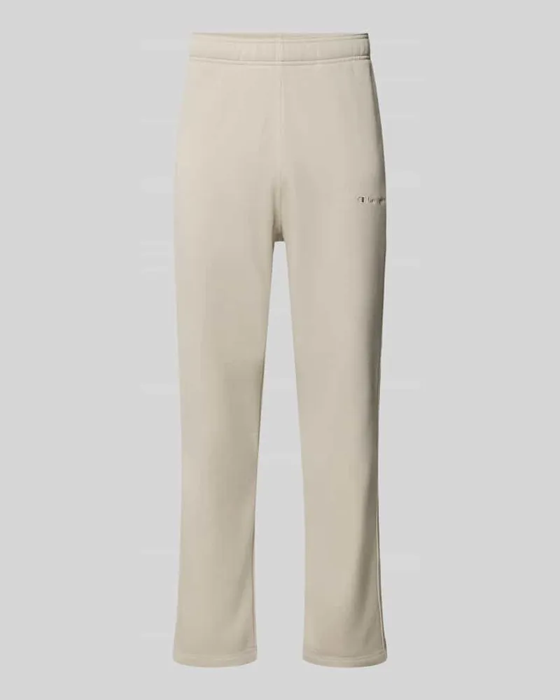 Champion Straight Fit Sweatpants aus Baumwoll-Mix Modell 'ICONS Beige