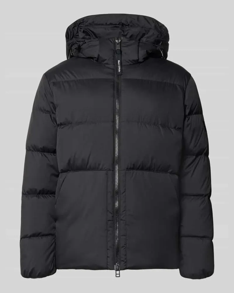 Marc O'Polo Regular Fit Daunenjacke mit Kapuzenkragen Black