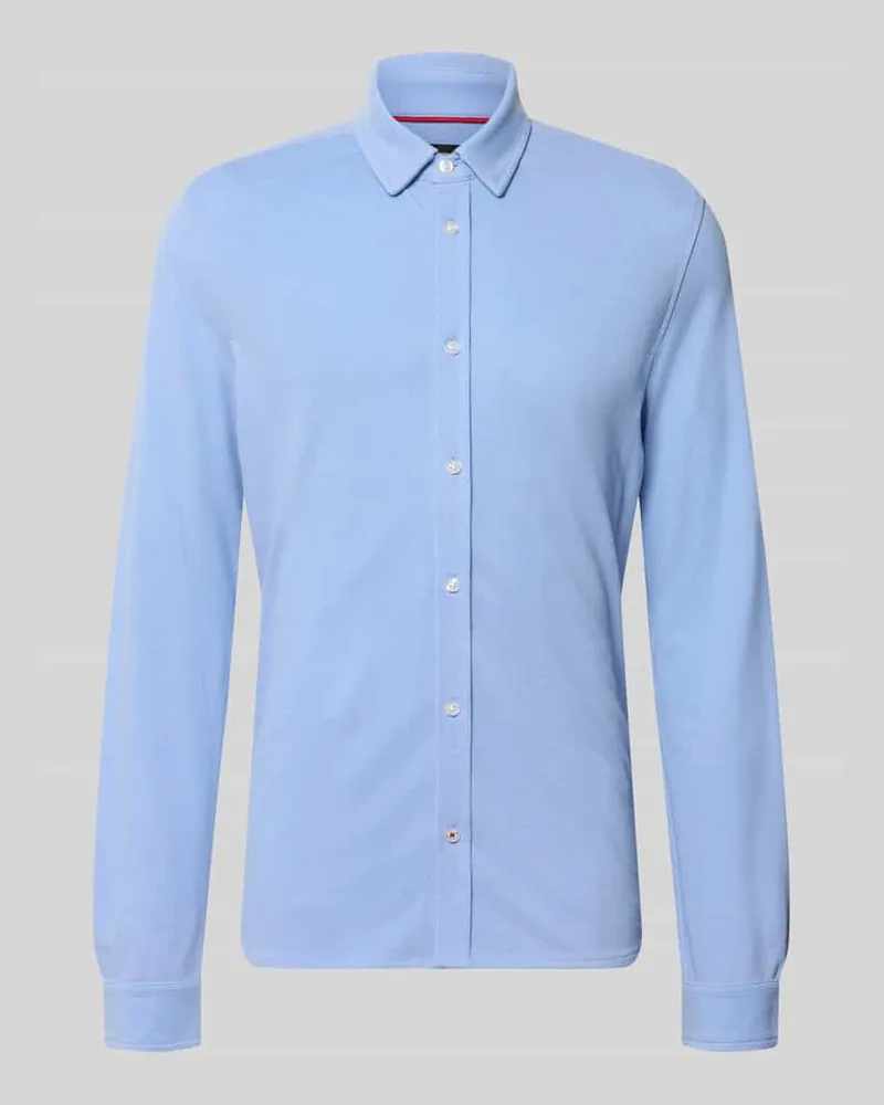 cinque Slim Fit Business-Hemd aus Baumwoll-Mix Hellblau