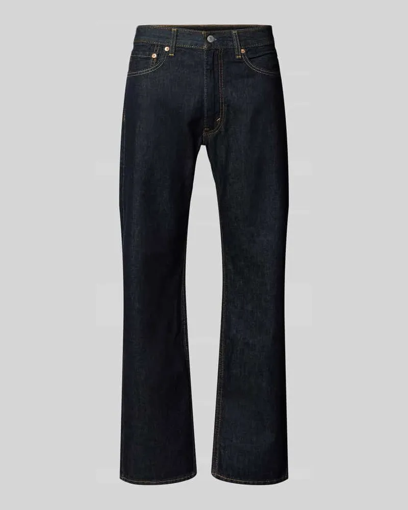 Levi's Relaxed Fit Jeans aus reiner Baumwolle Modell '555 Dunkelblau