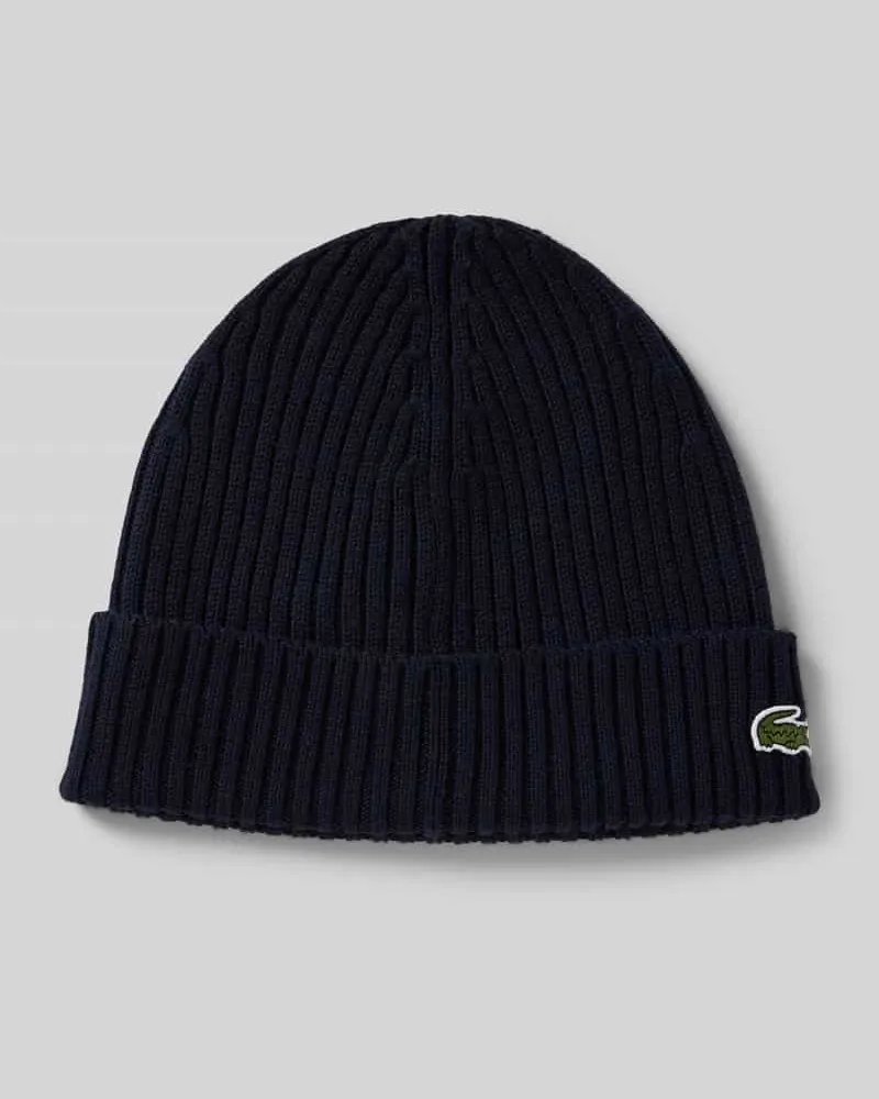 Lacoste Mütze aus reiner Wolle Marine