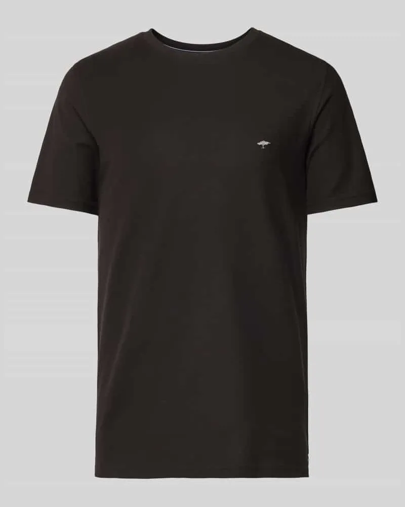 Fynch-Hatton T-Shirt mit Logo-Stitching Black