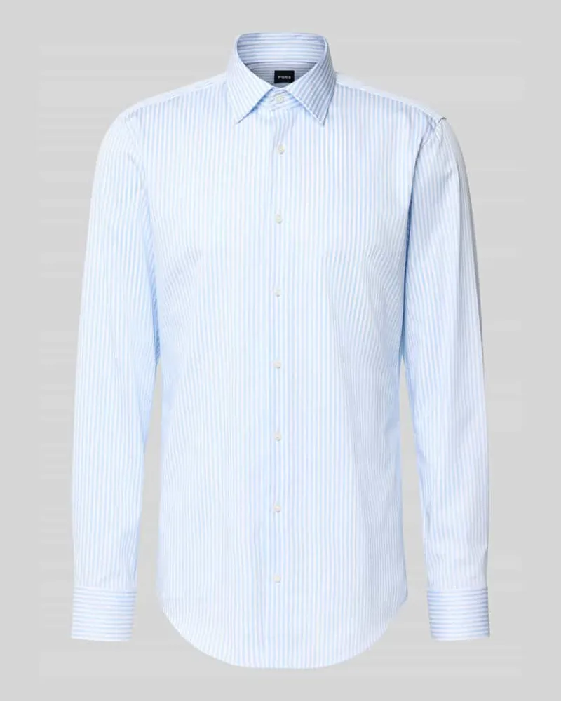 HUGO BOSS Regular Fit Businesshemd mit extra langem Arm Modell 'H-JOE-K Bleu