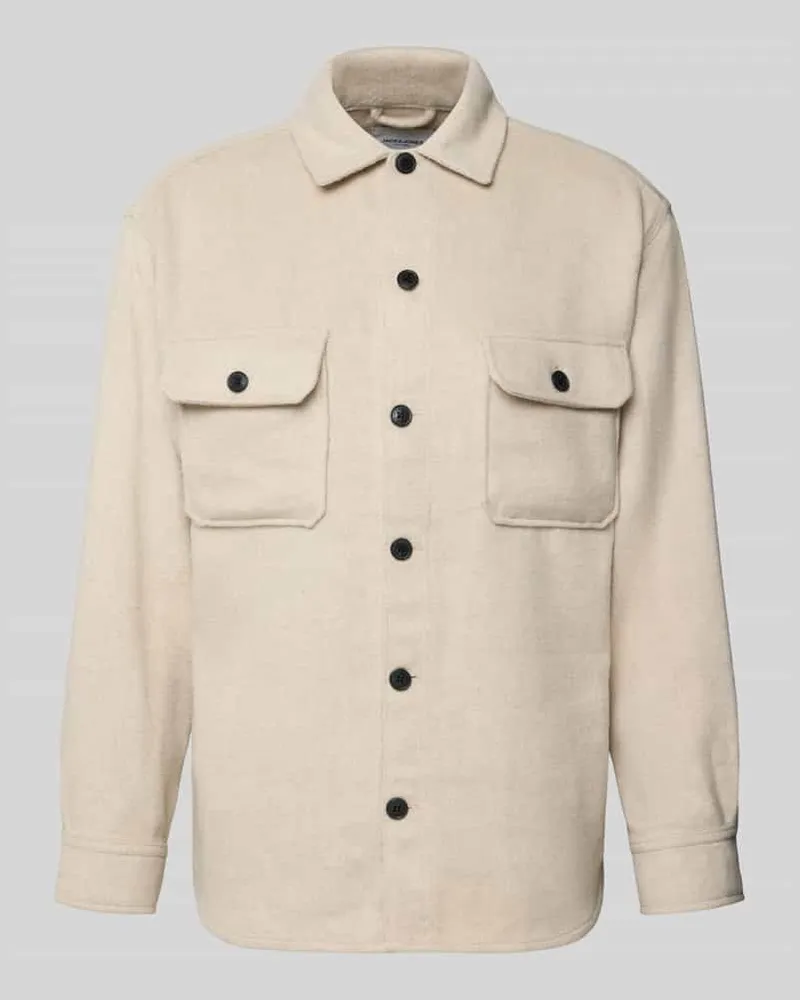 Jack & Jones Regular Fit Hemdjacke mit Brusttaschen Modell 'BRADLEY 