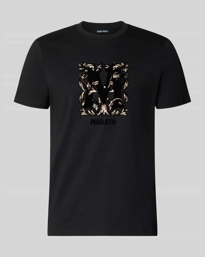 Antony Morato Regular Fit T-Shirt aus reiner Baumwolle Black