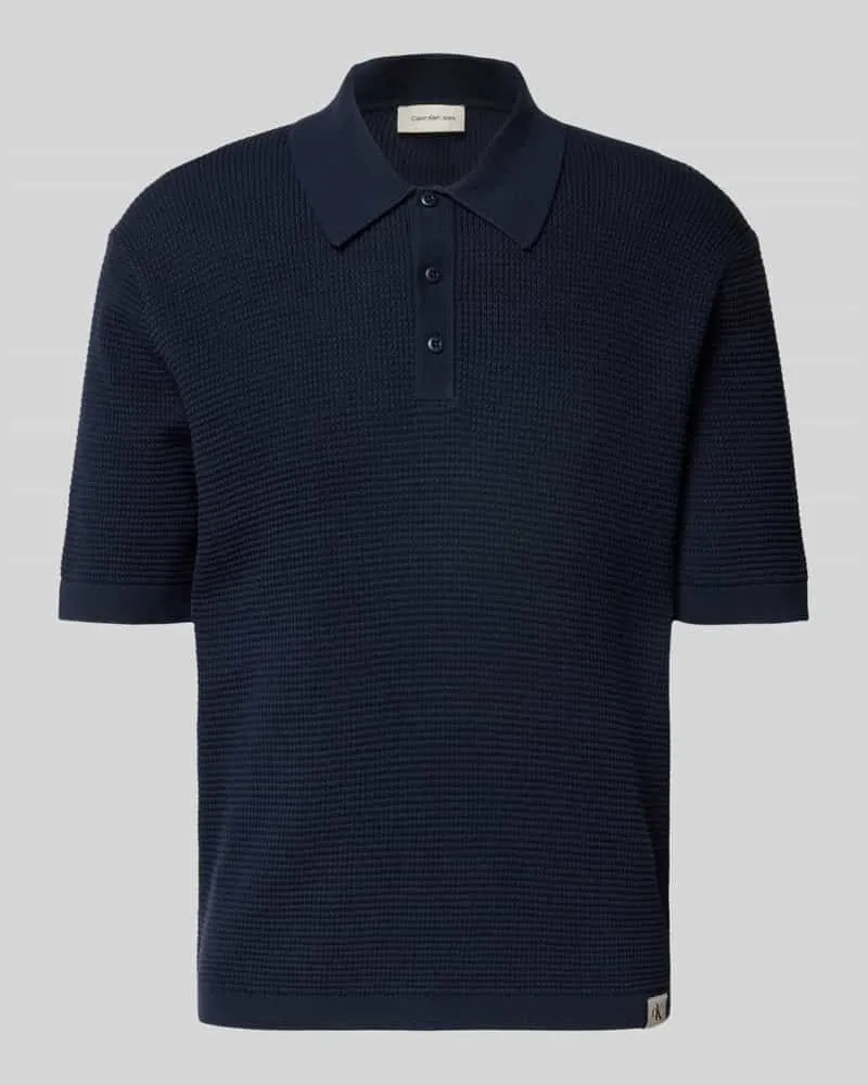 Calvin Klein Slim Fit Strick-Poloshirt 