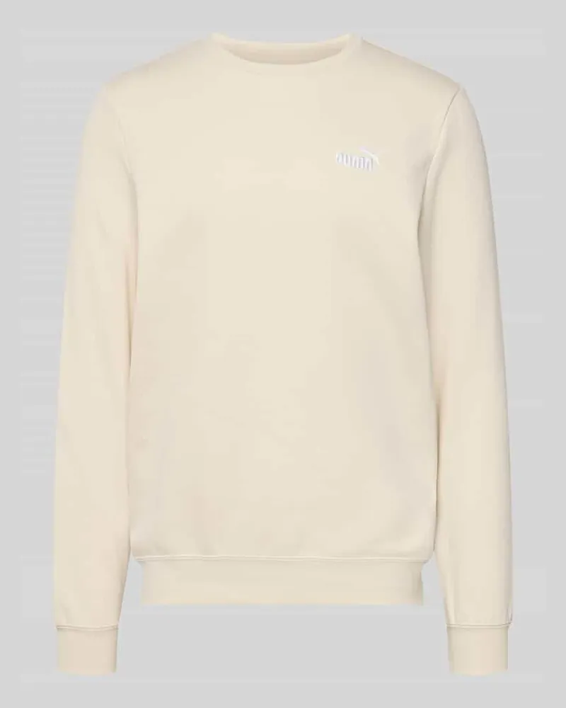 Puma Regular Fit Sweatshirt mit Logo-Stitching Offwhite