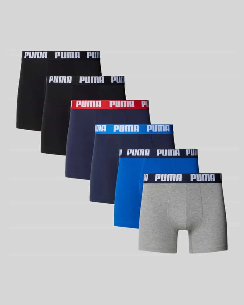 Puma Trunk aus Baumwoll-Mix im 6er-Pack Modell 'Everyday Blau