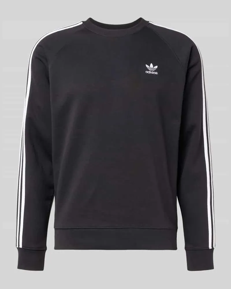 adidas Regular Fit Sweatshirt mit Logo-Stitching Modell 'Crew Black