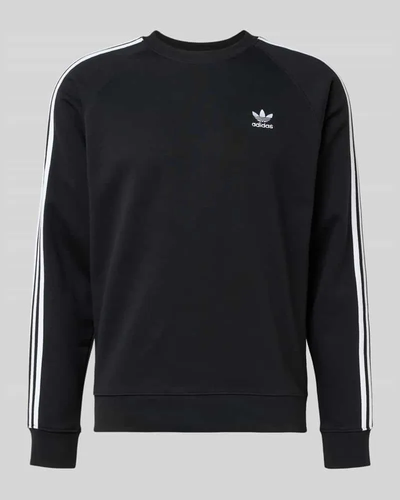 adidas Regular Fit Sweatshirt mit Logo-Stitching Modell 'Crew Black