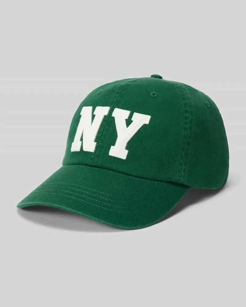 Ralph Lauren Basecap mit Patch aus reiner Baumwolle Gruen