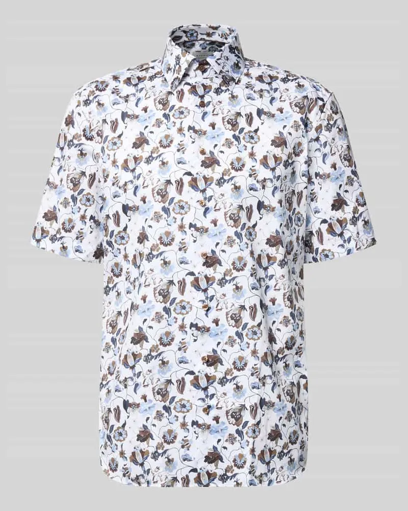 Eterna Regular Fit Business-Hemd mit Kentkragen Sand