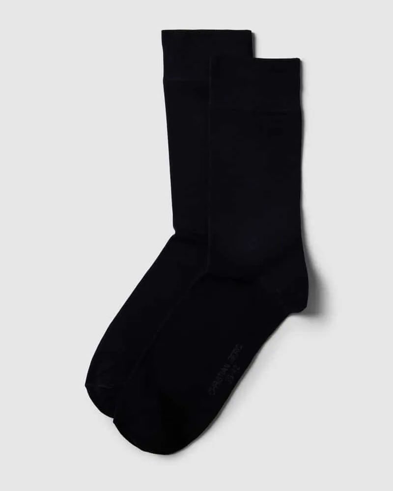 Christian Berg Socken mit elastischen Bündchen im 2er-Pack Marine
