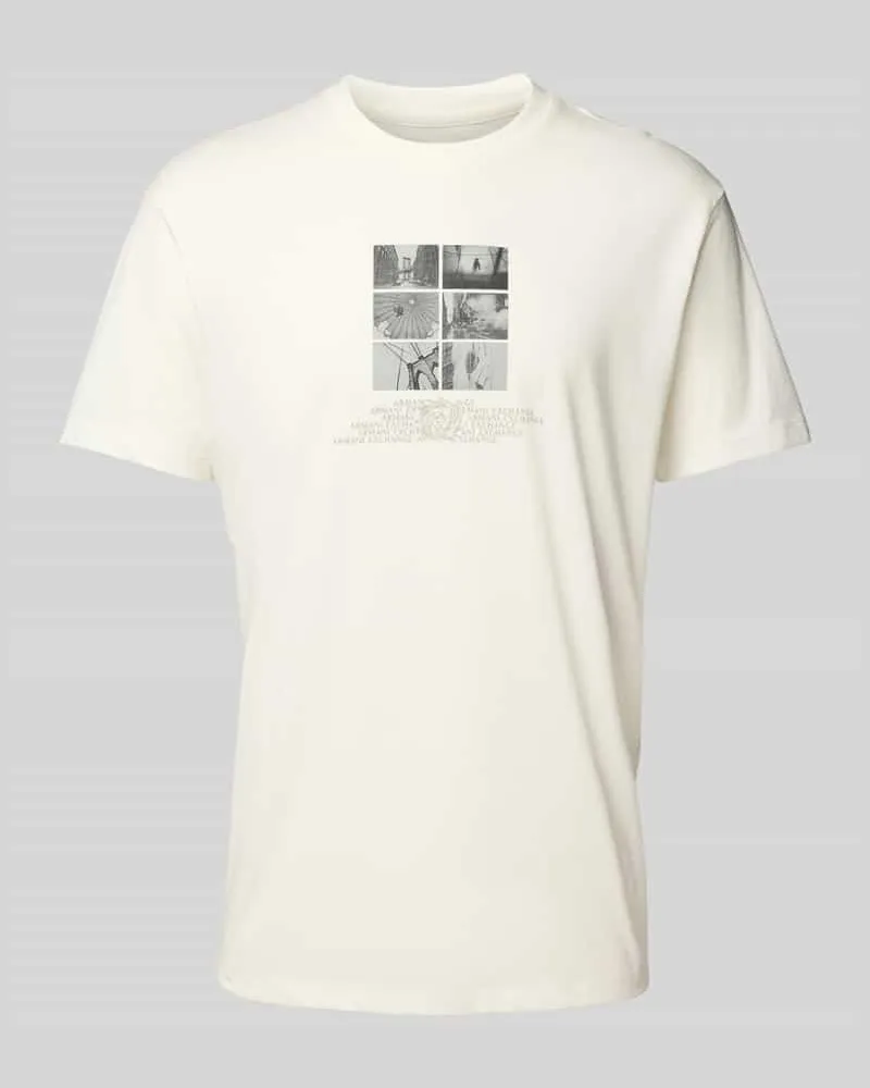 Armani Exchange Regular Fit T-Shirt aus reiner Baumwolle 
