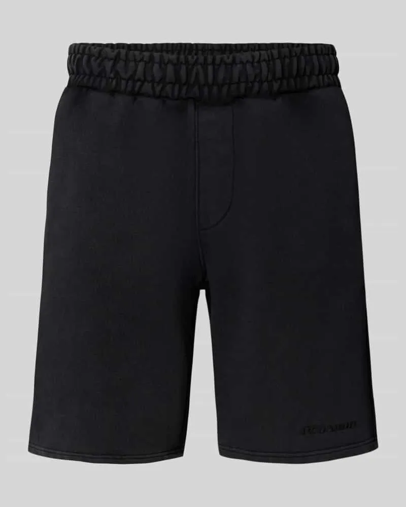 PEGADOR Shorts mit elastischem Bund und Logo-Stitching Black