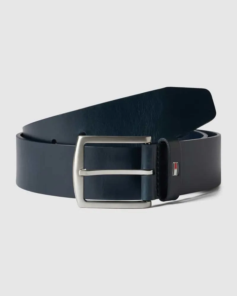 Tommy Hilfiger Ledergürtel mit Logo-Applikation 