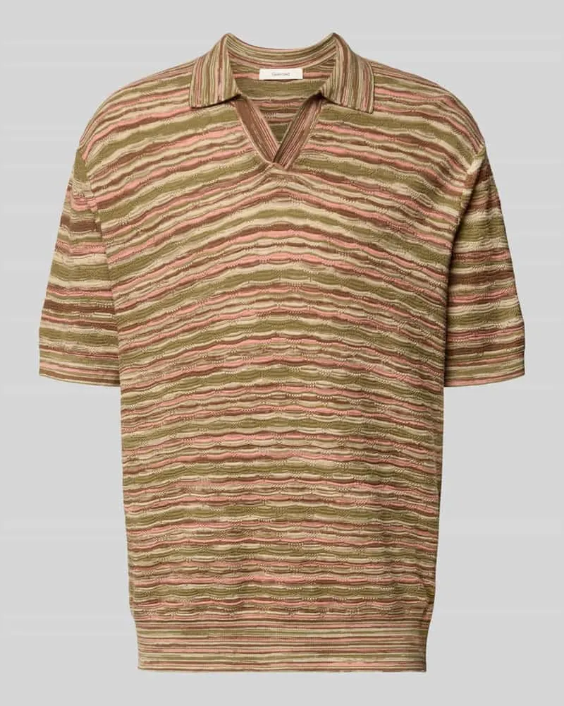 Selected Homme Relaxed Fit Poloshirt aus reiner Baumwolle Modell 'Muse Oliv