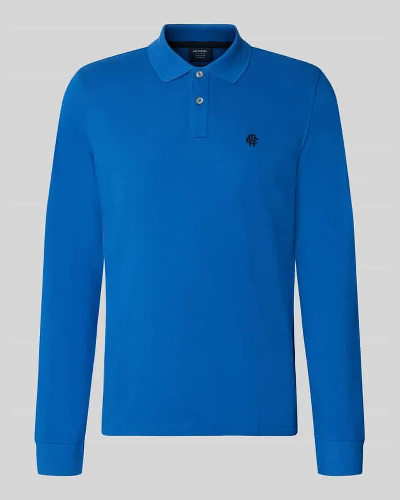 McNeal Regular Fit Poloshirt aus reiner Baumwolle Blau