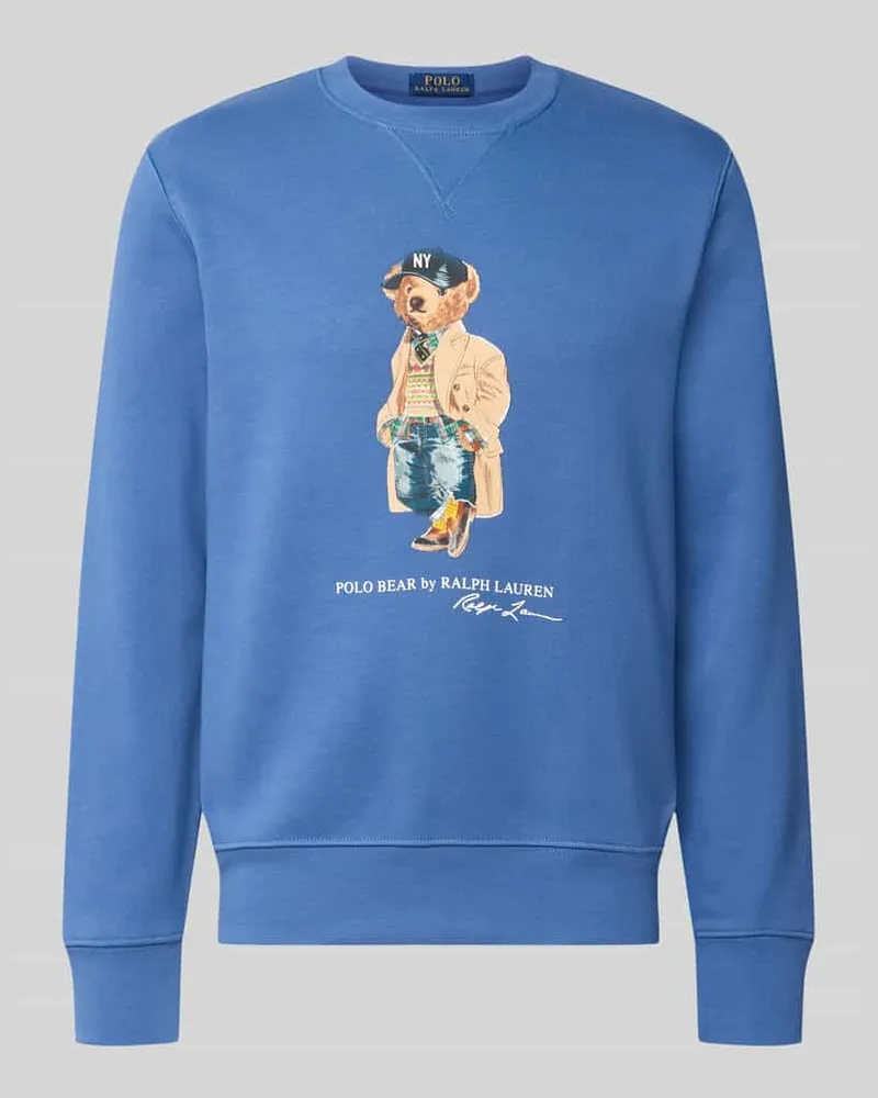 Ralph Lauren Regular Fit Sweatshirt aus Baumwoll-Mix Blau