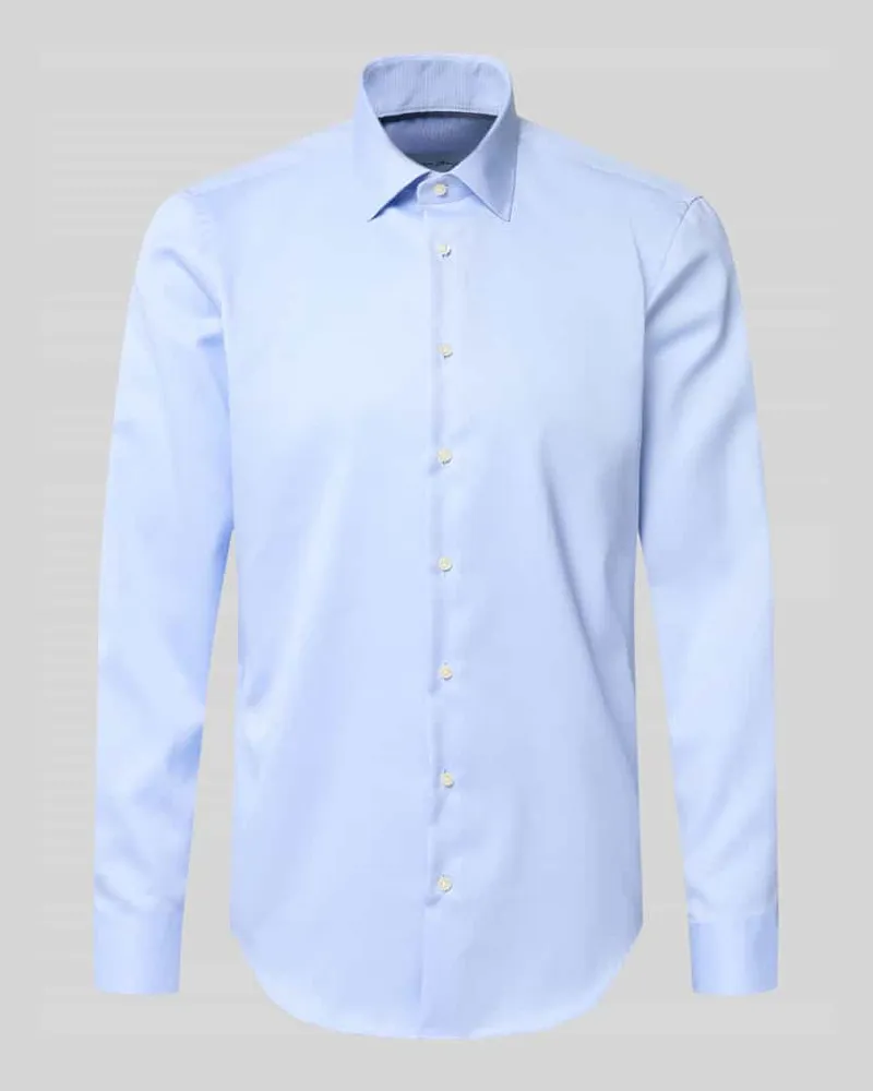 Christian Berg Regular Fit Business-Hemd mit Kentkragen Bleu