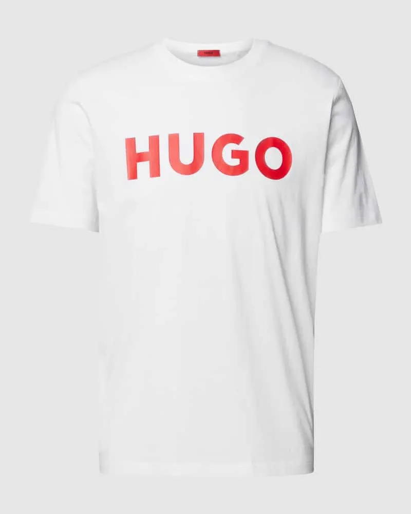 HUGO BOSS T-Shirt mit Label-Schriftzug Modell 'DULIVIO 