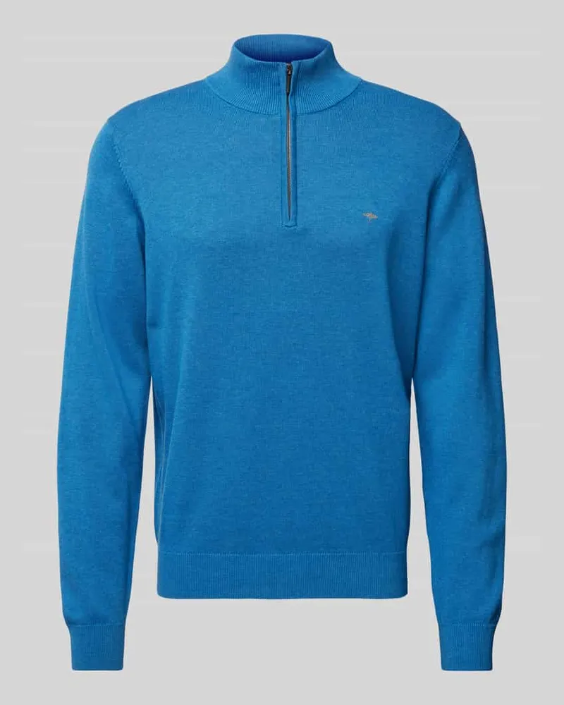 Fynch-Hatton Strickpullover mit Troyer-Kragen 