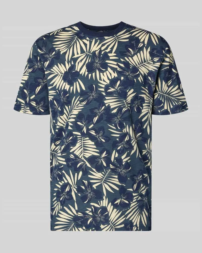 Only & Sons Regular Fit T-Shirt aus reiner Baumwolle Modell 'PERRY Dunkelblau