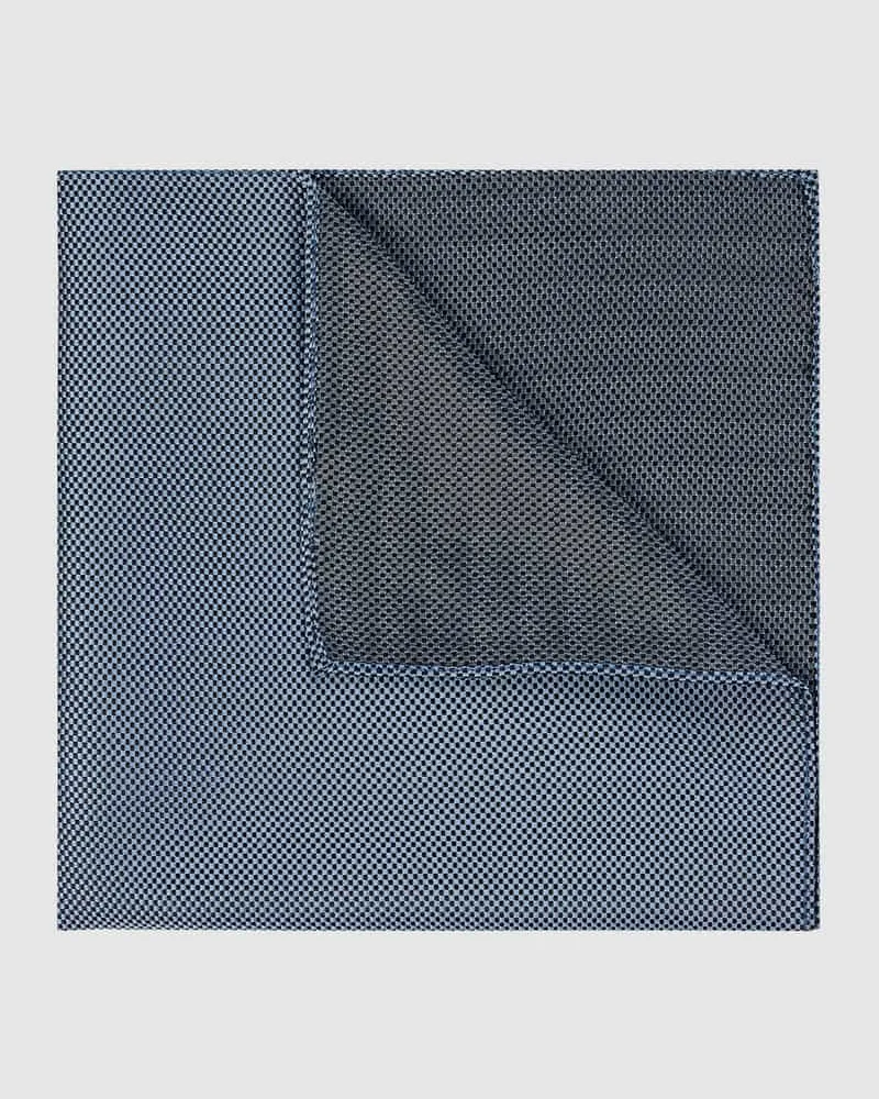 Blick Einstecktuch aus Seide Bleu