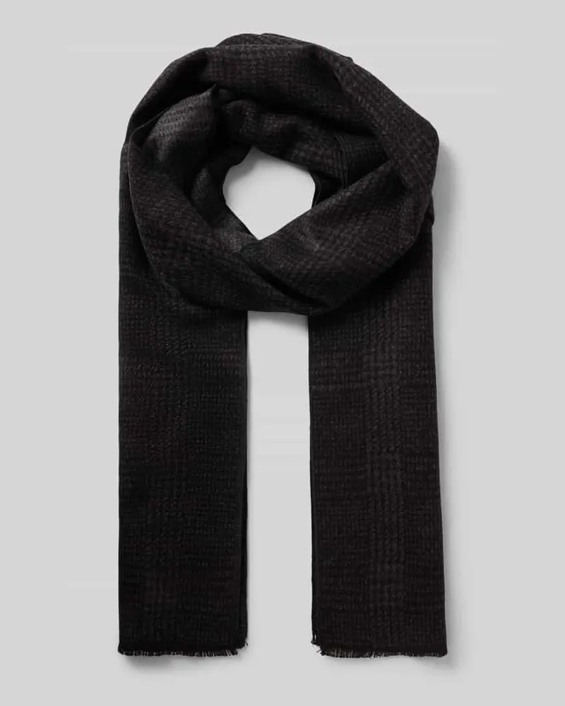 Christian Berg Schal aus reiner Viskose Black
