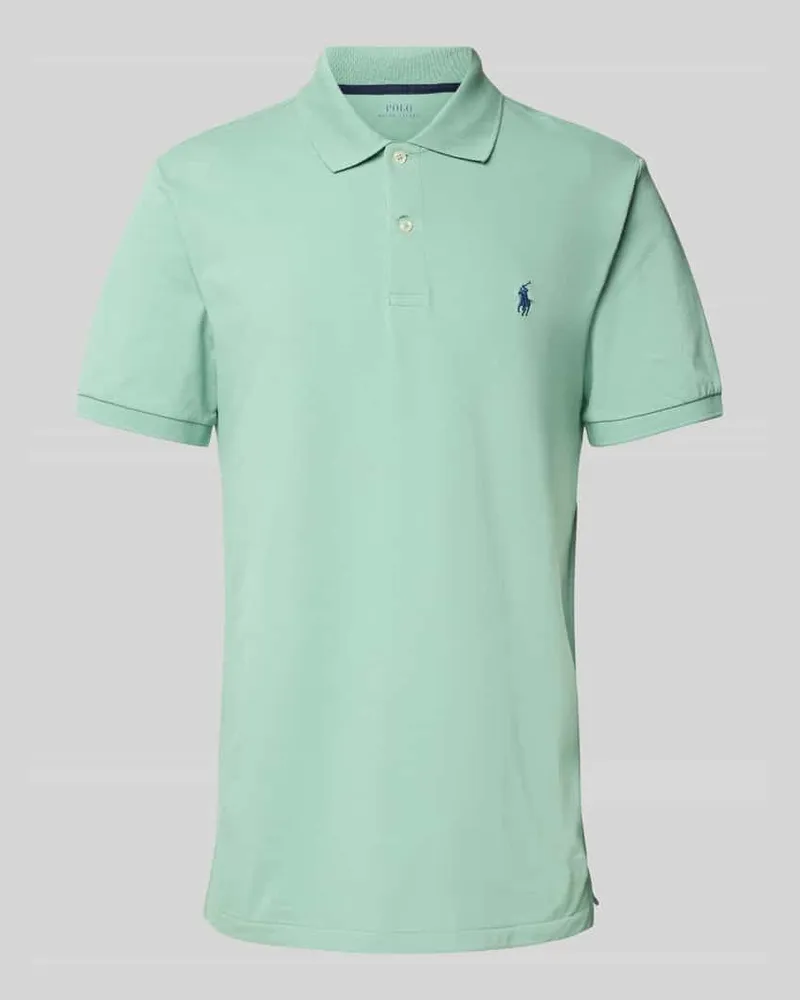 Ralph Lauren Tailored Fit Poloshirt mit Logo-Stitching Mint