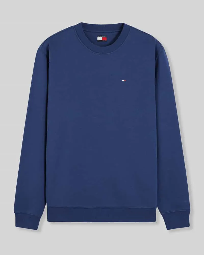 Tommy Hilfiger Regular Fit Sweatshirt aus Baumwoll-Mix mit Logo-Stitching Dunkelblau