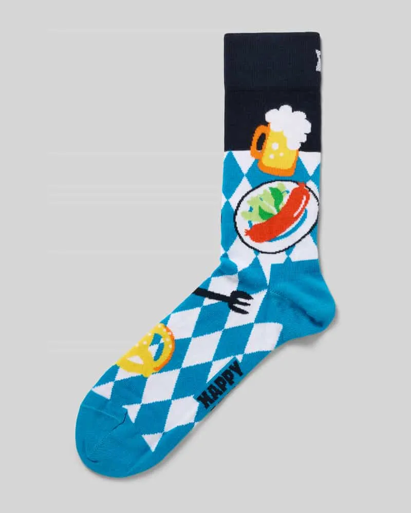 Happy Socks Socken mit Motiv-Stitching Modell 'OKTOBERFEST Royal