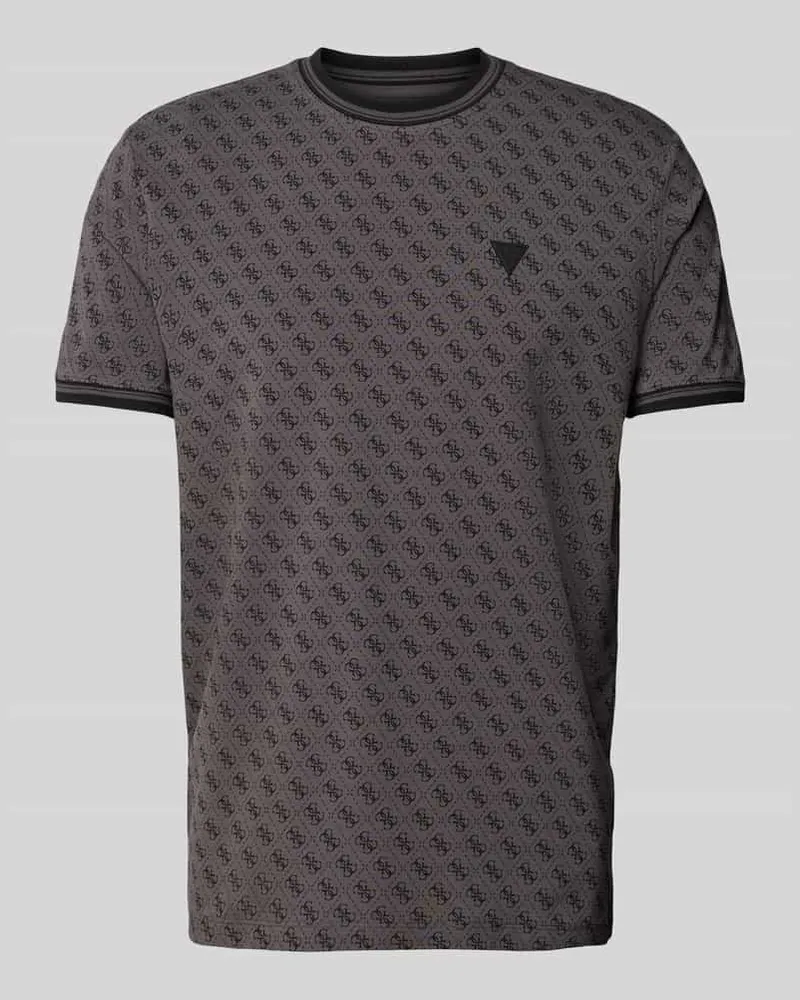 Guess T-Shirt mit elastischen Ärmelabschlüssen Modell 'MARSHALL 