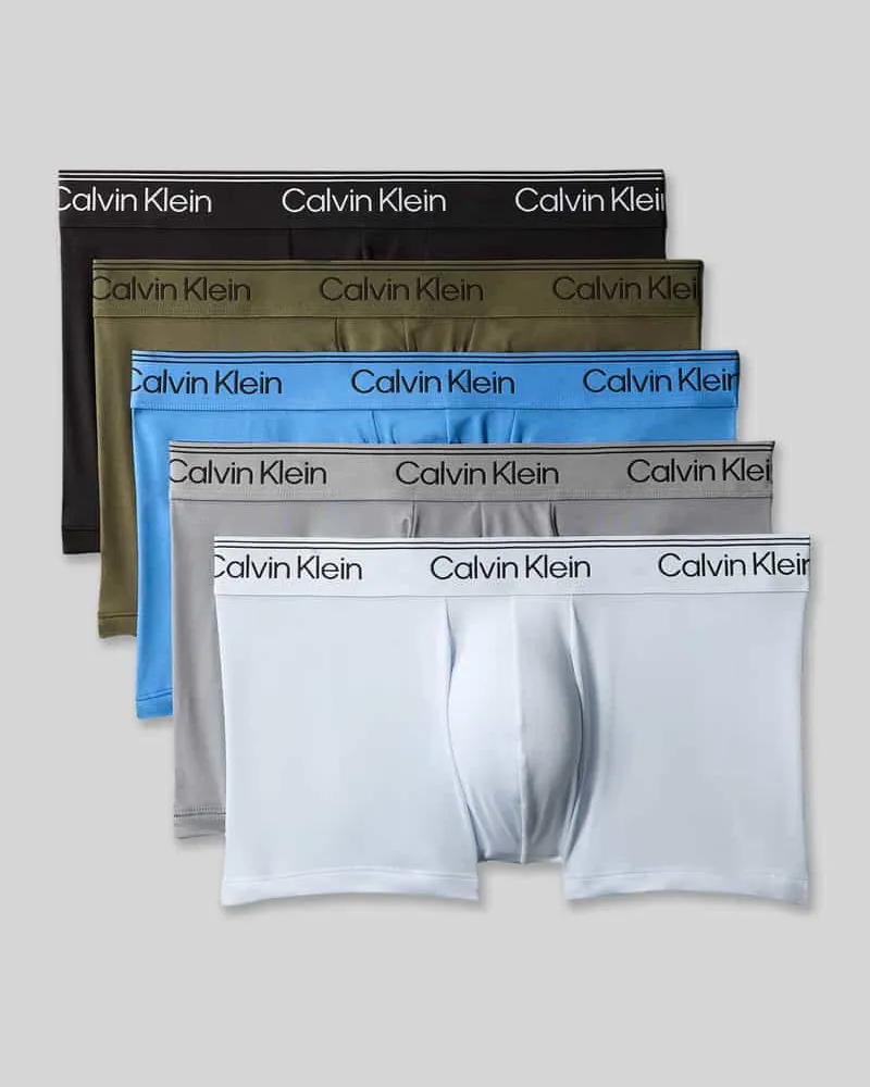 Calvin Klein Trunk mit elastischem Label-Bund im 5er-Pack Mittelgrau