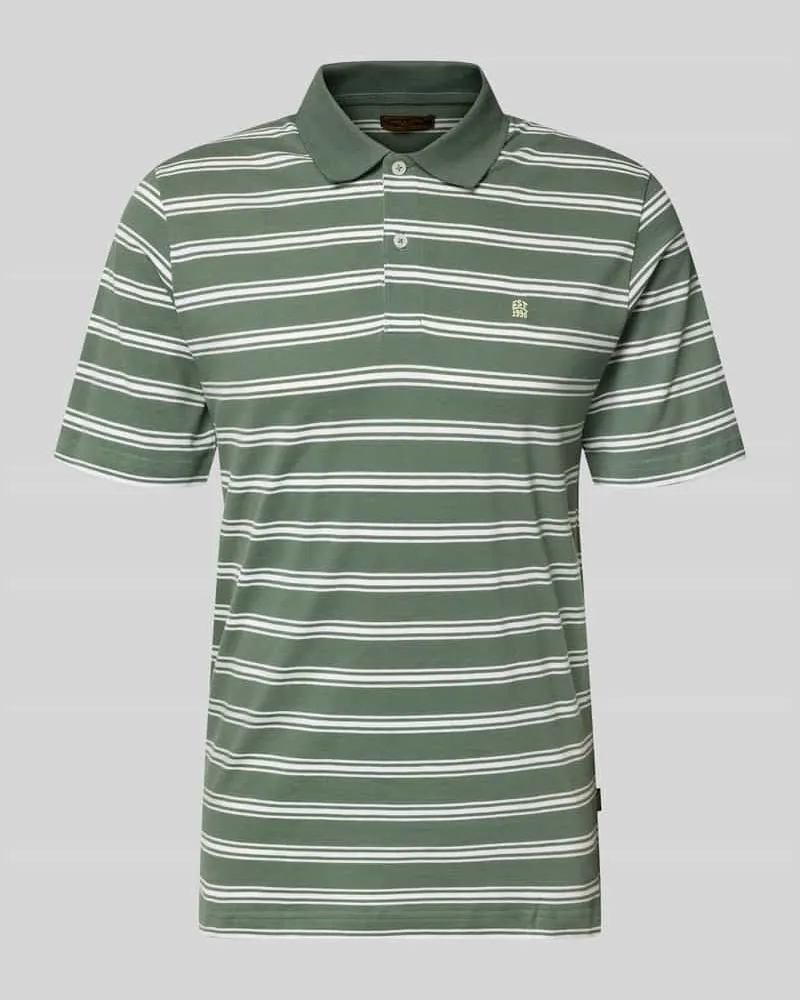 Jack & Jones Regular Fit Poloshirt mit Logo-Stitching Modell 'Adam Khaki