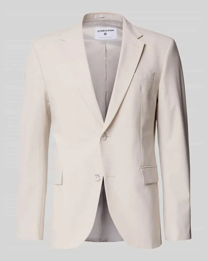 Strellson Slim Fit Anzugsakko mit Pattentaschen Modell 'AIDAN3 Offwhite